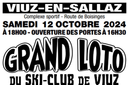 INSCRIPTION LOTO - Samedi 12 octobre 2024 18h