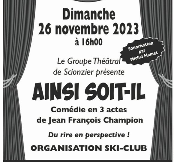 THEATRE - Dimanche 26 novembre 2023 - 16h